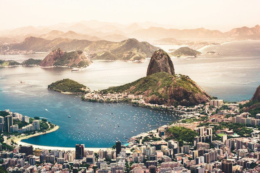 Costa de Brasil vista desde el aire